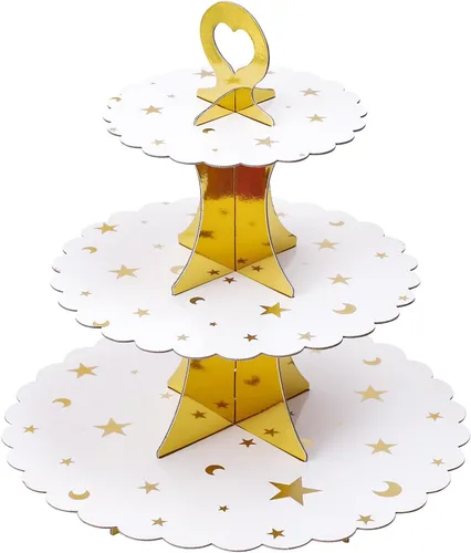 Miniatura 44 de Soleebee Soporte para Cupcakes de 3 Niveles, Torre de Cupcakes de Cartón, Torre de Soporte para Pasteles de Postre para Decoración de Cumpleaños