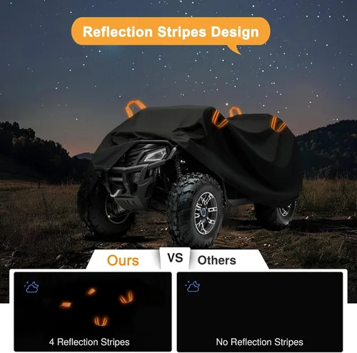 Miniatura 2 de Cubierta para ATV resistente 600D Oxford impermeable, protección UV para 4 ruedas/quad, protección para todo tipo de clima al aire libre