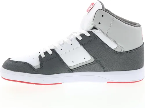 Miniatura 6 de DC Zapatos deportivos de skate de caña alta para hombre, BlancoGrisRojo (Wyr)