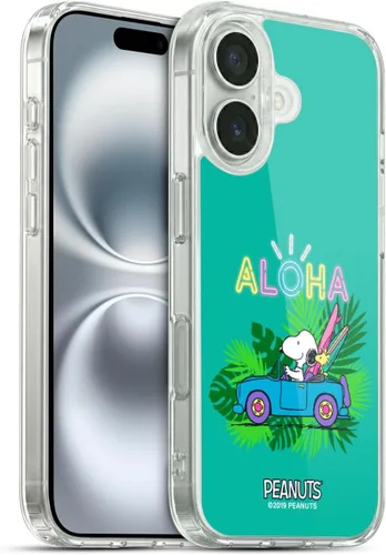 Miniatura 33 de Head Case Designs Peanuts Tropical Surf Snoopy Aloha Disco Gel Funda con licencia oficial [protección de grado militar] compatible con Apple iPhone