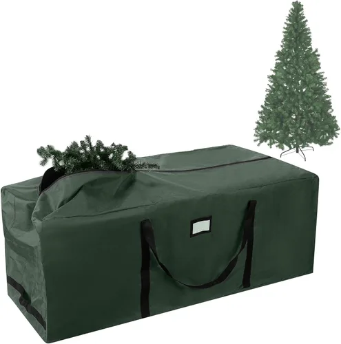Miniatura 8 de Bolsa de almacenamiento prémium Elf Stor para árbol de Navidad, bolsa con ruedas, Tela, Rojo, Extra grande