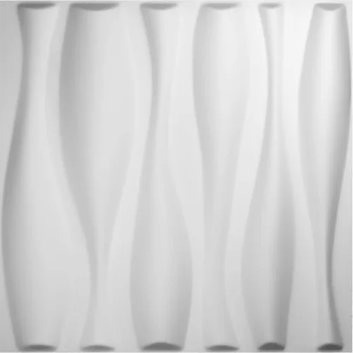 Ekena Millwork WP20X20FAWH Fairfax EnduraWall - Panel decorativo de pared 3D de 19 5/8 pulgadas de ancho x 19 5/8 pulgadas de alto, 2.67 pies