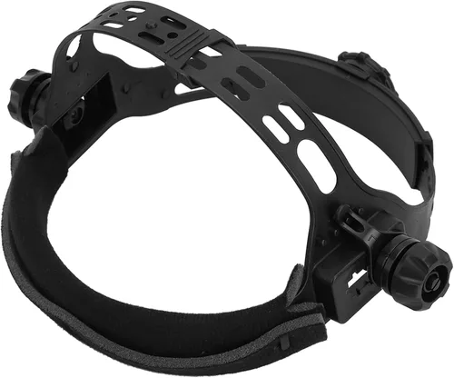 Casco de repuesto para cascos de soldadura de oscurecimiento automático, diadema de ABS ajustable con acolchado cómodo, ajuste universal para Negro