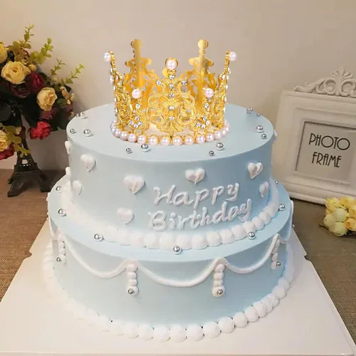 Miniatura 3 de SisBroo Decoración para pastel de corona dorada, 6 piezas para pastel de feliz cumpleaños, decoraciones de corona de princesa, mini coronas