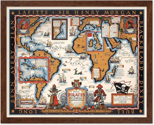 Miniatura 14 de Poster Master Póster retro de viaje con mapa monumental vintage de Florencia, arte italiano, gran regalo para hombres, mujeres, amantes