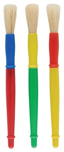 Miniatura 2 de Creativity Street Chubby 76182 - Juego de pinceles de pintura con mango de plástico de fácil agarre, 1/2 x 7 pulgadas, varios colores, juego de 30
