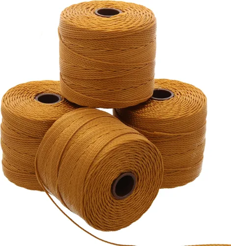 Miniatura 69 de The Beadsmith S-Lon Cordón para Cuentas – Cordón de Nylon Torcido de 0.5 mm para Ensartar, Paquete de 4, Mezcla de Neutrales Fríos, TEX210, 77