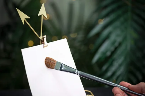 Miniatura 3 de Red Sable Filbert - Juego de 6 pinceles acrílicos, acuarelas, medios mixtos o pintura al óleo. Suministros de arte profesional de mango largo