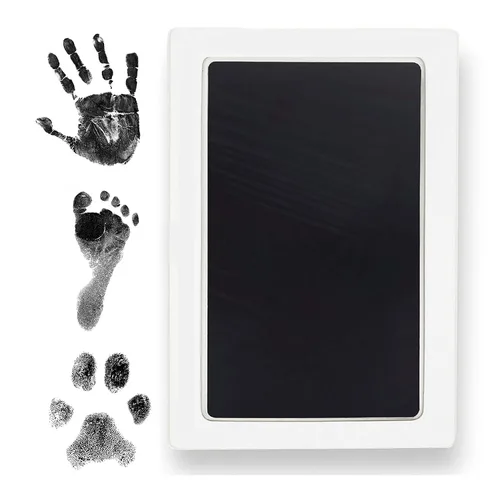 Miniatura 11 de Gran almohadilla de tinta Clean Touch sin tinta para huellas de bebé – Sello de mano y pie sin tinta para bebés – Seguro para bebés, no toca la piel