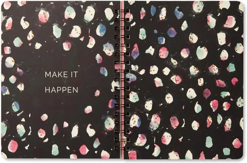Miniatura 4 de Compendium Cuaderno de espiral – Good Things Start Here — Un cuaderno de diseño en espiral con 192 páginas rayadas, rayas universitarias, 7.0 Good