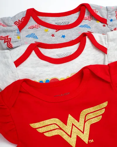 Miniatura 2 de Wonder Woman Conjunto de regalo de 3 unidades para bebé niña
