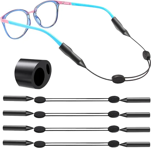 Correa de soporte para lentes de sol – Correas ajustables para gafas de sol para niños – Soportes para gafas alrededor del cuello – Retenedor de