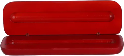 STOBOK Estuche para pluma estilográfica, caja de exhibición de una sola ranura, caja de pluma de escritura de madera para oficina, negocios,