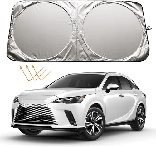 XHRING Parasol para parabrisas para Lexus RX RX350 RX 350 450 450H 450H 450HL GX 460 470 RX450 RX450H GX460 GX470 RX350H LX Series Accesorios,