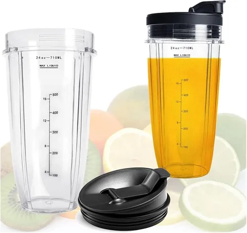 Miniatura 4 de Vasos de repuesto compatibles con Ninja, compatible con Nutri BN401, BN701, SS101, BN400, BN800, BN801