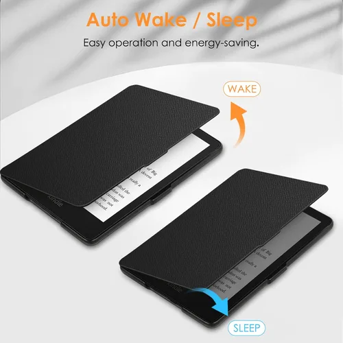 Miniatura 4 de Fintie Slimshell - Funda para Kindle Paperwhite 6.8 pulgadas (11ª generación-2021) y Kindle Paperwhite Signature Edition, liviana, de piel sintética