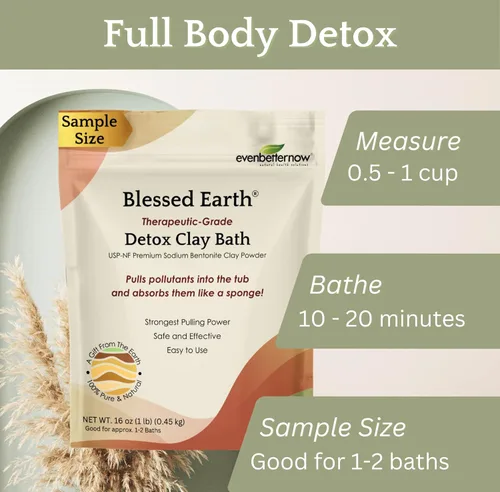 Miniatura 5 de Baño de arcilla desintoxicante Blessed Earth, bentonita de sodio 100% puro, grado terapéutico, limpieza y purificación, por EvenbetterNow LLC