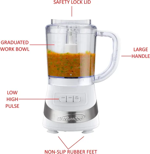 Miniatura 6 de Brentwood Appliances Procesadores de alimentos FP-549W de 3 tazas (blanco)
