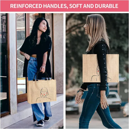 Miniatura 6 de Bolsa de playa grande para mujer con bolsillo frontal transparente, bonita bolsa de paja para uso en verano, bolsa de compras reutilizable