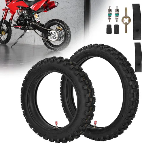 Miniatura 7 de 60/100-14 2.50-14 Neumático y cámara interior para 90cc 110cc 125cc SSR CRF XR70 CR60R KLX110 KX60 DRZ DS80 JR80 PW80 TTR90 YZ60 65SX Pit Dirt Bike