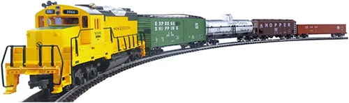 Miniatura 11 de Modelo de tren a escala HO 1/87, modelo de tren de tiempo antiguo 0-4-0, locomotora eléctrica de metal, tren ferroviario con pista de carro, adorno