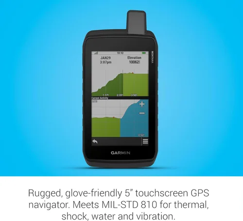Miniatura 2 de Garmin Montana 710 - Navegador de mano GPS resistente Pantalla táctil grande de 5 pulgadas compatible con guantes, imágenes satelitales, mapas