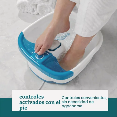 Miniatura 6 de Homedics Bubble Mate - Spa de pies, baño de pies controlado por tacto con burbujas vigorizantes y a prueba de salpicaduras, nodos de masaje elevados