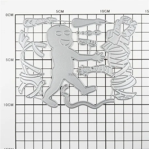 Miniatura 4 de Shadow Halloween Mummies - Troqueles de corte de metal para hacer tarjetas, kit de troqueles en relieve de papel, suministros de bolsillos