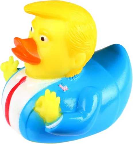 Trump - Pato de goma para bebé, juguetes de baño, patos de goma, juguete divertido para niños, regalo para baño, pato, decoración de coche, regalos