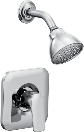 Miniatura 4 de Moen T2812EPBN Rizon Eco-Performance Posi-Temp - Moldura de ducha, requiere válvula, caudal de 1.75 GPM, níquel cepillado