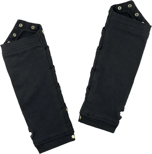 Miniatura 2 de Poizen Industries Whisper tachonado Gothic Punk Rock Calentadores de brazo AAW-WHISPER-B-1