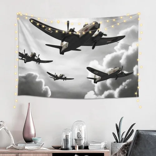 VTCTOASY Tapiz estampado de la Segunda Guerra Mundial para colgar en la pared, bonito tapiz de pared para dormitorio, sala de estar, 60 x 40 pulgadas