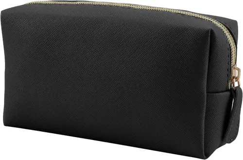 Miniatura 9 de Bolsa de maquillaje de cuero Apooliy para bolso de viaje, organizador de cosméticos portátil pequeño para mujeres y niñas, bolsa de maquillaje