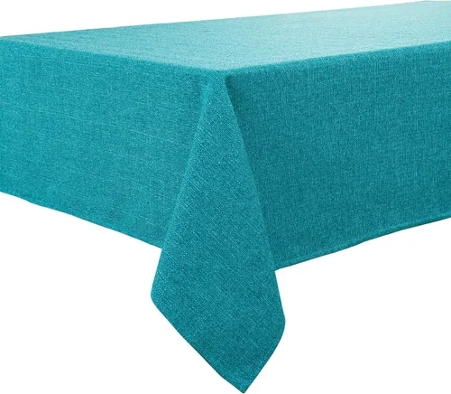 Miniatura 34 de BALCONY & FALCON Mantel rectangular lavable, resistente a las arrugas e impermeable, mantel decorativo de tela de lino para comedor, fiestas
