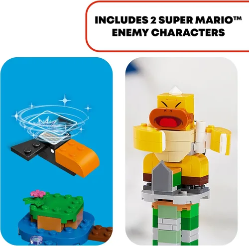 Miniatura 6 de LEGO Super Mario Boss Sumo Bro Topple Tower Expansion Set 71388 Kit de construcción; juguete coleccionable para niños; nuevo 2021 (231 piezas)