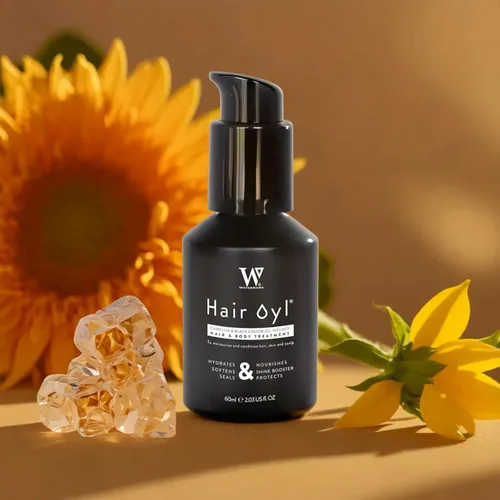 Miniatura 2 de Hair Oyl - Aceite para el crecimiento del cabello para cabello seco, encrespado y dañado con camelia y aceites de ricino negro, aceite ligero