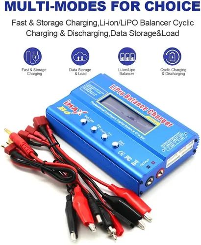 Miniatura 3 de IMAX B6 Cargador de Equilibrio de Batería Lipo de 80W Descargador de 6A, RC Hobby Lipo NiMh Li-ion Ni-Cd Cargador Descargador Digital de Equilibrio