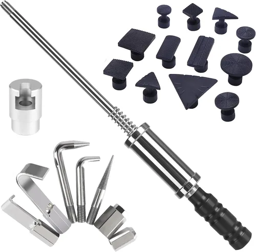 Miniatura 8 de Herramientas de reparación de carrocerías, kit de eliminación de abolladuras de automóvil sin pintura para automóvil, kit de eliminación