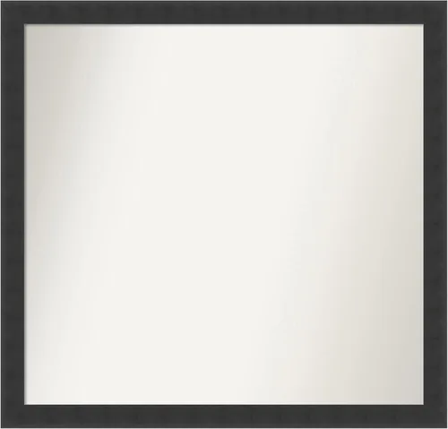 Miniatura 71 de Amanti Art Espejo de baño negro para sobre fregadero, 22 x 22 pulgadas, espejo de tocador cuadrado estrecho negro Avon, marco de madera casual