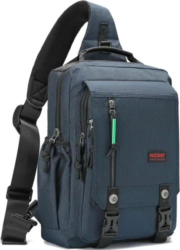 Miniatura 12 de Mochilas de hombro tipo bandolera NICGID, mochilas para pecho y hombro, mochilas para laptop de 12.5'' 13.3'' 14.1'' 15.6'', mochila crossbody tipo