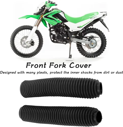 Miniatura 2 de Botas de choque, protector de horquilla delantera de 14.173 in de longitud, botas de choque de horquilla delantera para motocicleta, reemplazo