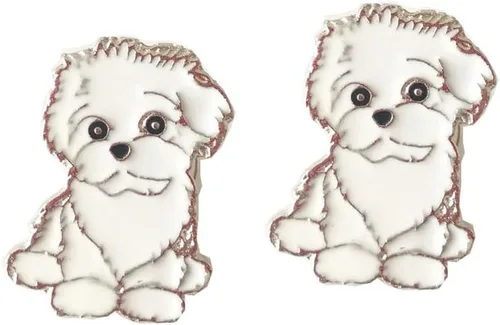 Miniatura 5 de Broche de perro carlino encantador para mascotas, broche de ramillete de metal, placa de identificación para perro, regalo de cumpleaños de Navidad