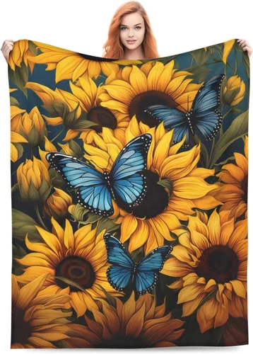 Miniatura 20 de Manta con diseño de mandala y elefante, regalos para mujeres adultas, manta de franela india colorida, suave y esponjosa, ligera para decoración