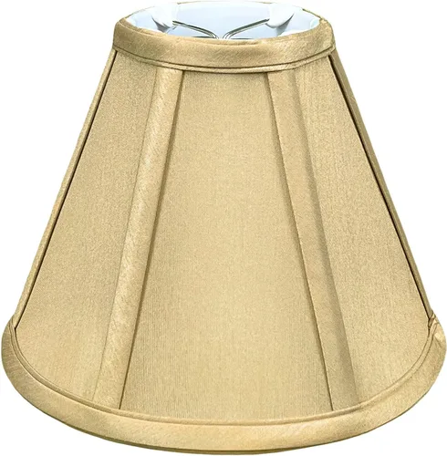 Miniatura 43 de Royal Designs, Inc. BS-707FC-6AGL Deep Empire Basic - Pantalla para lámpara con clip de llama, 3.5 x 6 x 5.75 pulgadas, color dorado antiguo