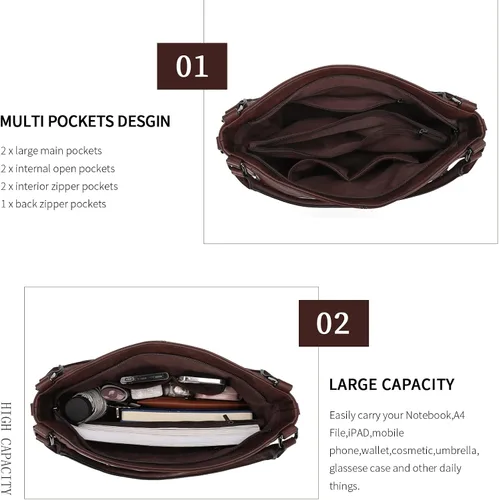 Miniatura 4 de Purses for Women Shoulder Handbags Hobo Bags Tote Bag