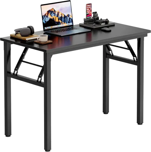Miniatura 15 de Need AC5AW - Escritorio pequeño plegable, resistente y robusto para computadora, oficina en casa, dormitorios y espacios pequeños, no requiere Roble