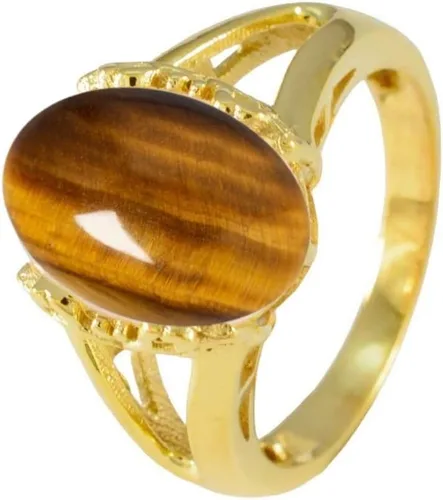Miniatura 3 de 55Carat Elija su color Anillo de piedra genuina chapado en oro de 18 quilates ovalado hecho a mano joyería para regalo tamaños 4-13