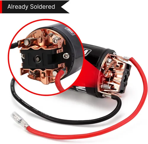 Miniatura 4 de INJORA 550 Motor cepillado impermeable 3-Slot 11T Motor para escala 1/10 RC Car Crawler Truck Buggy Axial SCX10 AXI03007 JL 90046 TRX4 TRX6 (INM09)