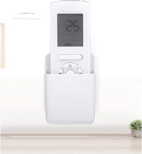 Miniatura 2 de Soporte para control remoto de montaje en pared, 2 soportes para controlador de reproductor multimedia, bandeja remota de aire acondicionado