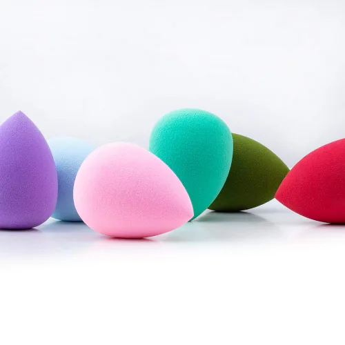 Miniatura 2 de AJOKE Juego de esponjas de maquillaje perfectas para líquidos, esponjas de maquillaje de belleza multicolores, 10 piezas